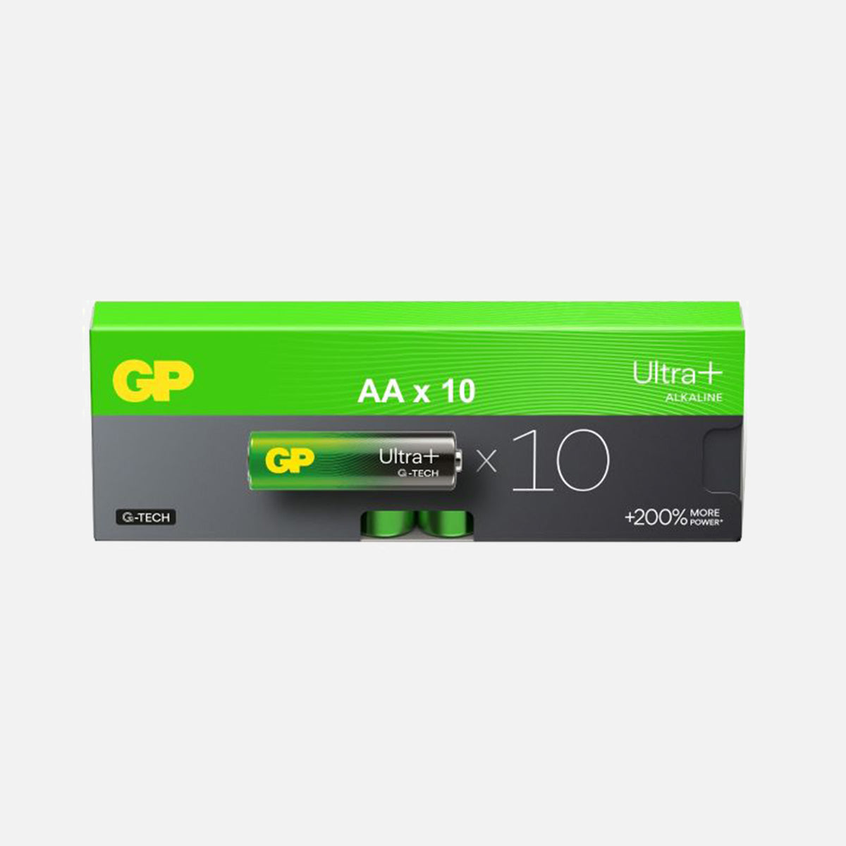 GP Ultra Plus ALKALINE G-tech 10 vnt. AA 1.5V baterijos